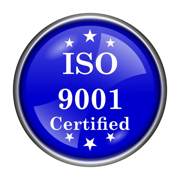 Иконка ISO9001 — стоковое фото