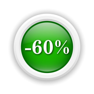 yüzde 60 indirim simgesi