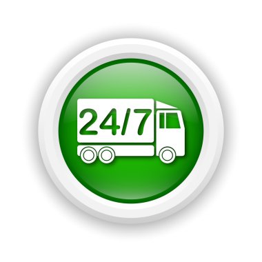 24 7 teslimat kamyonu simgesi