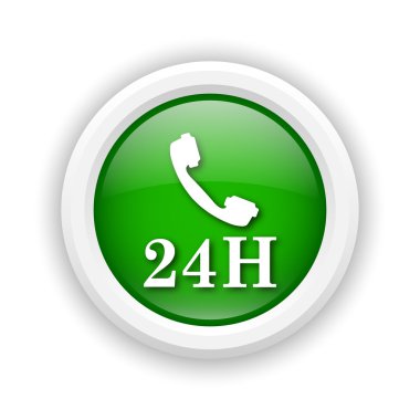 24 saat telefon simgesi