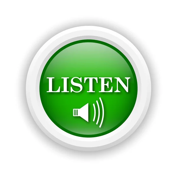 Listen icon — Stock Photo, Image