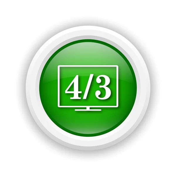 4 3 TV icon — Stock Photo, Image