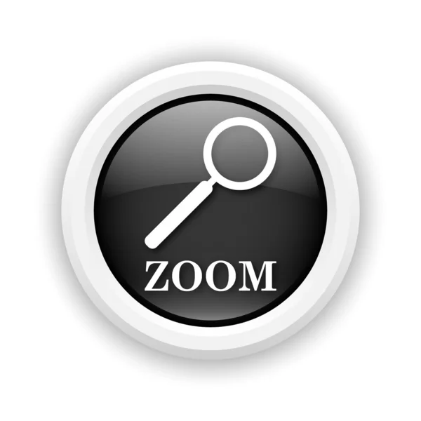 Zoom com ícone de lupa — Fotografia de Stock