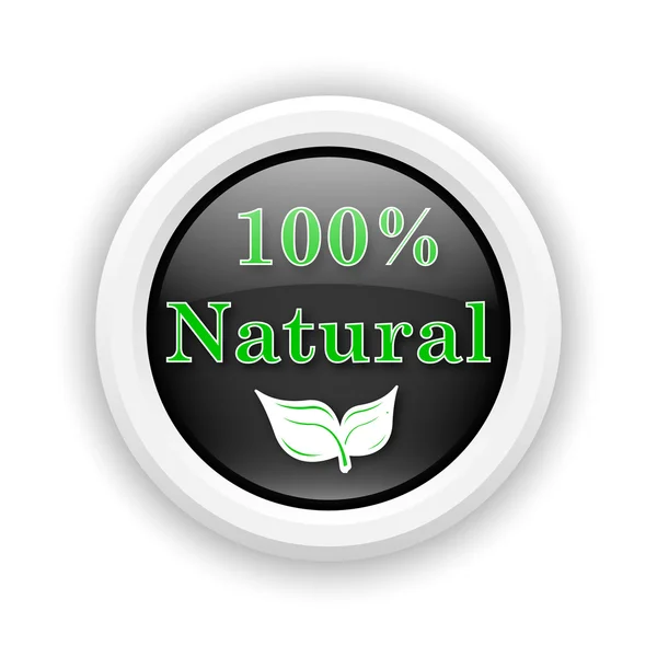 100 percent natural icon — Stock Photo, Image