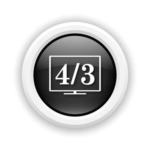 4 3 TV icon — Stock Photo, Image