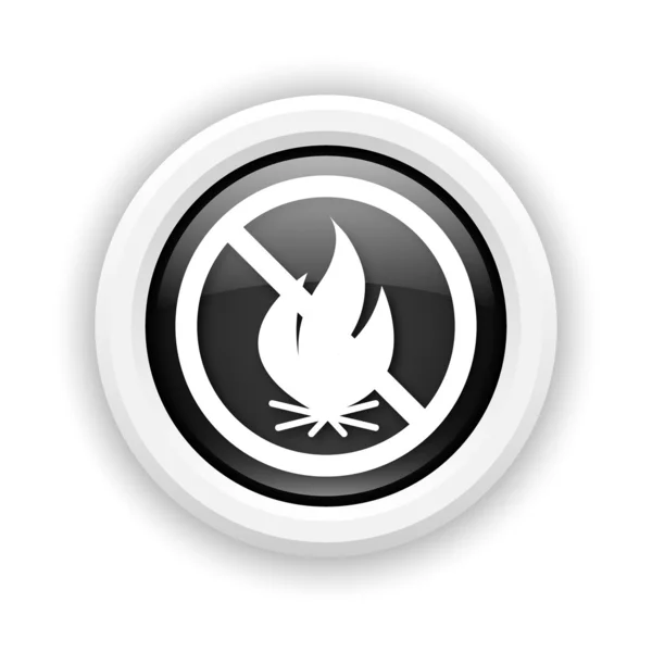 Fuego icono prohibido — Foto de Stock