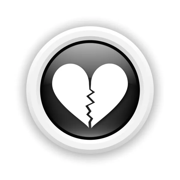 Broken heart icon — Stock Photo, Image