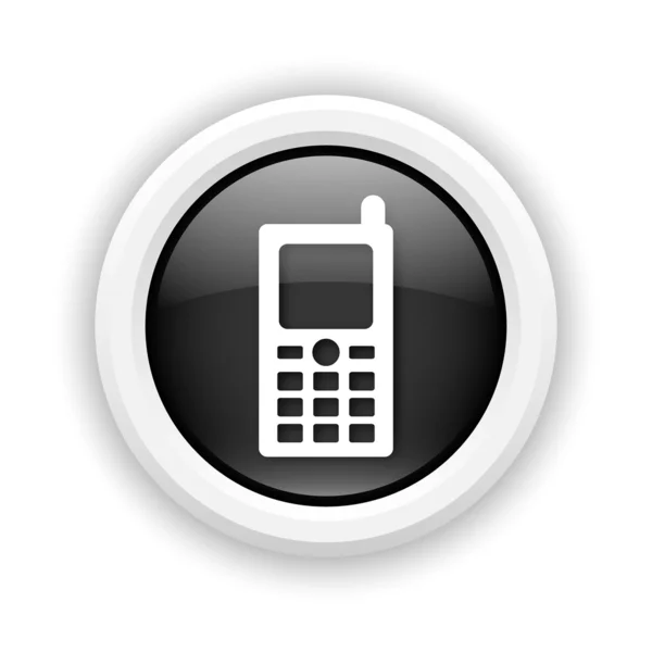 Ikona mobilního telefonu — Stock fotografie