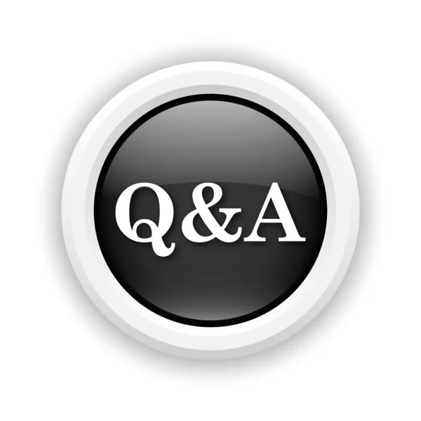 Ikona Q&A — Zdjęcie stockowe