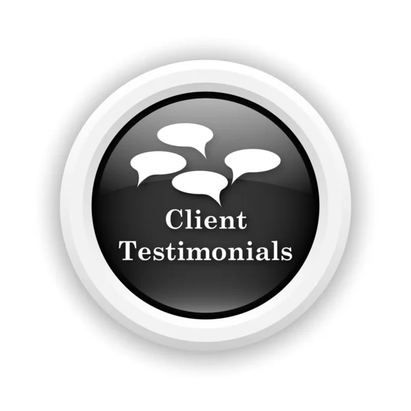 Testimonios de clientes icono — Foto de Stock