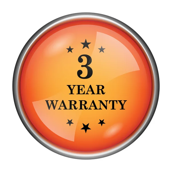 3 year warranty icon — Stock Photo, Image