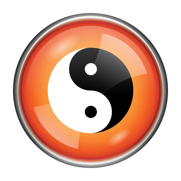 Ying yang ícone — Fotografia de Stock