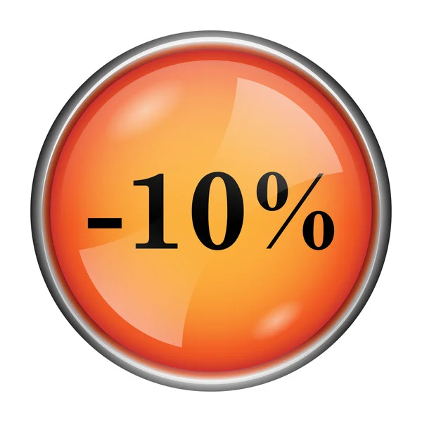 10 percent discount icon — Stock Photo, Image