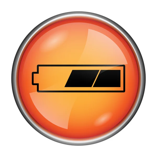 2 terzi carica icona della batteria — Foto Stock