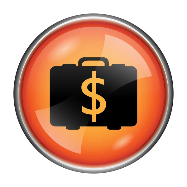 Dollar väska ikonen — Stockfoto