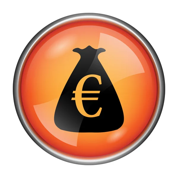 Euro sack icon — Stock Photo, Image