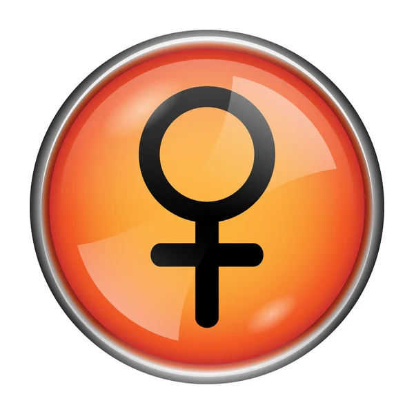 Icono de signo femenino — Foto de Stock