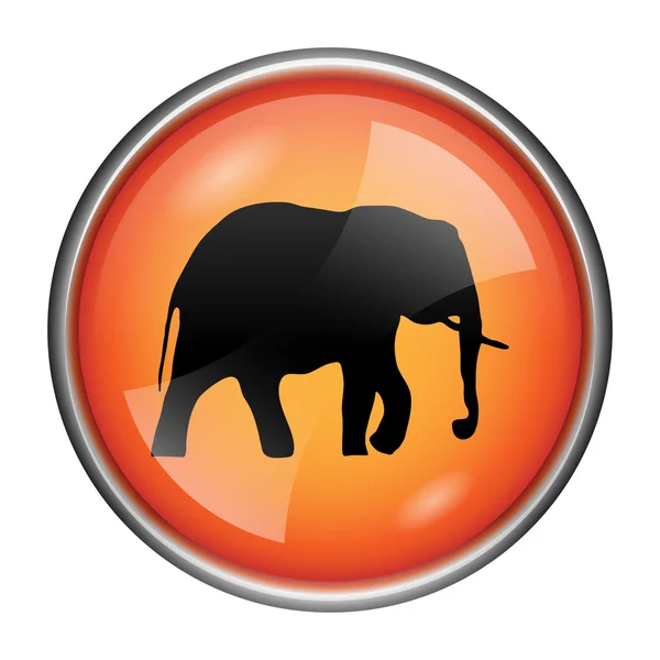 象のアイコン — ストック写真
