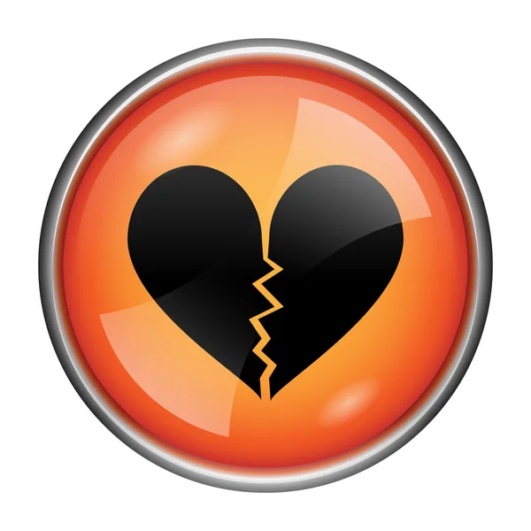 Broken heart icon — Stock Photo, Image