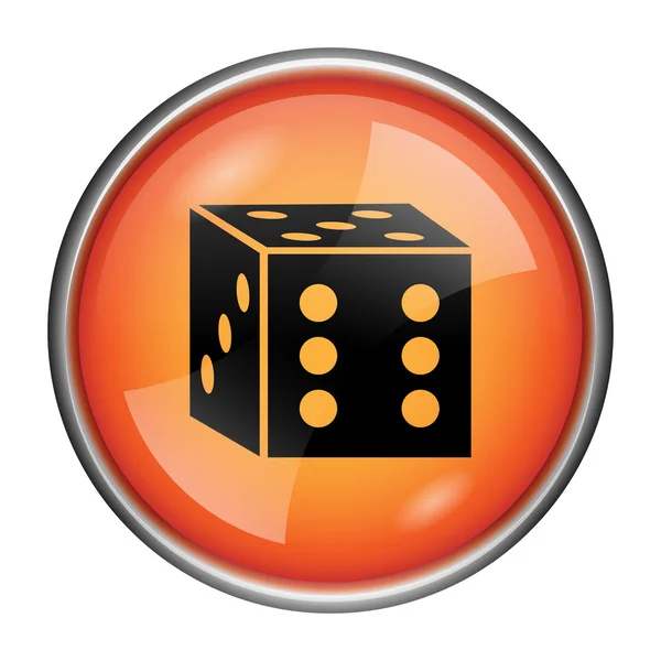 Dice icon — Stock Photo, Image