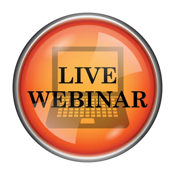 Live webinar icon — Stock Photo, Image