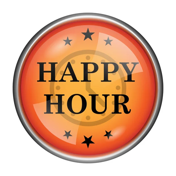 Happy hour-pictogram — Stockfoto