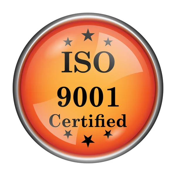 Иконка ISO9001 — стоковое фото