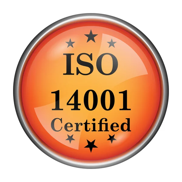 Iso14001 图标 — 图库照片