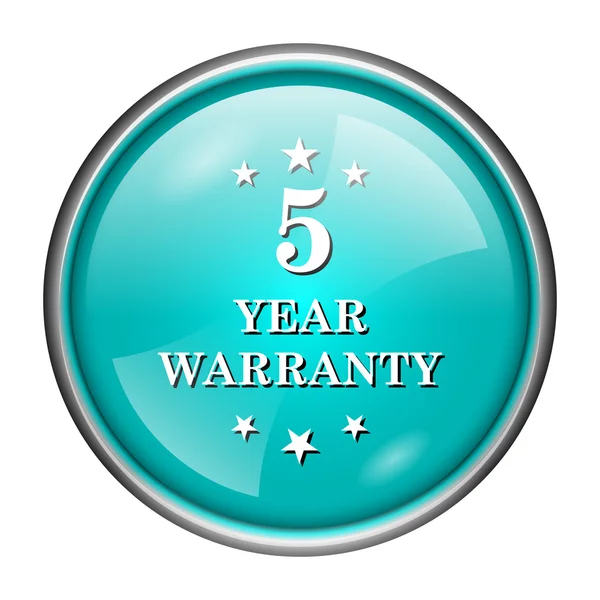 5 year warranty icon — Stock Photo, Image