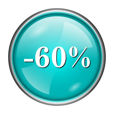 yüzde 60 indirim simgesi