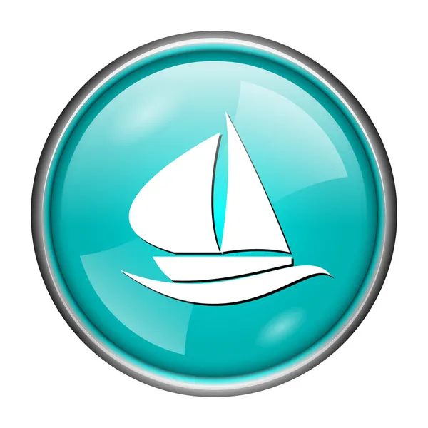 Zeilboot pictogram — Stockfoto