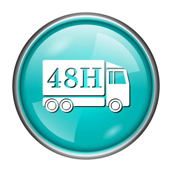 48H entrega icono del camión —  Fotos de Stock