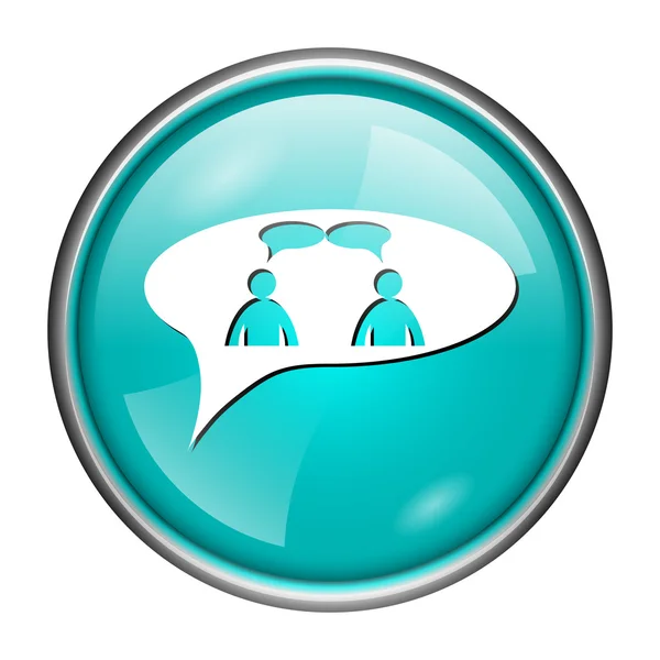 Chat icon - men in bubble — Stock Photo, Image