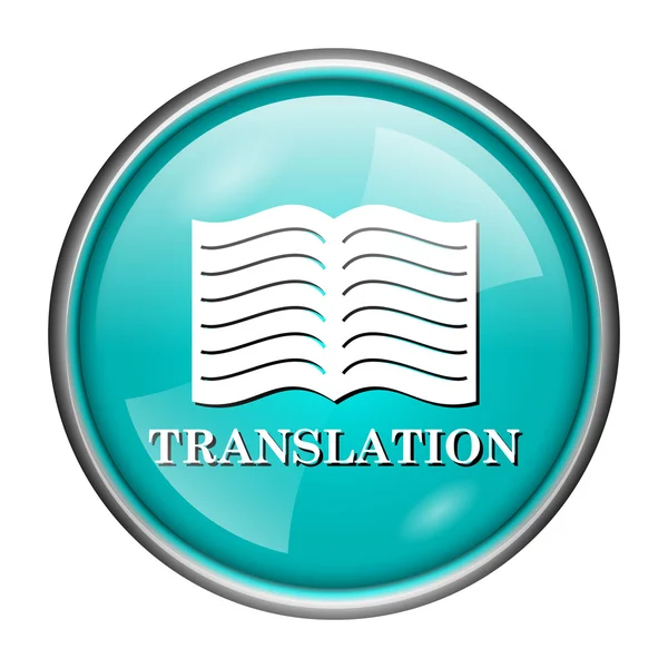 Icona libro di traduzione — Foto Stock