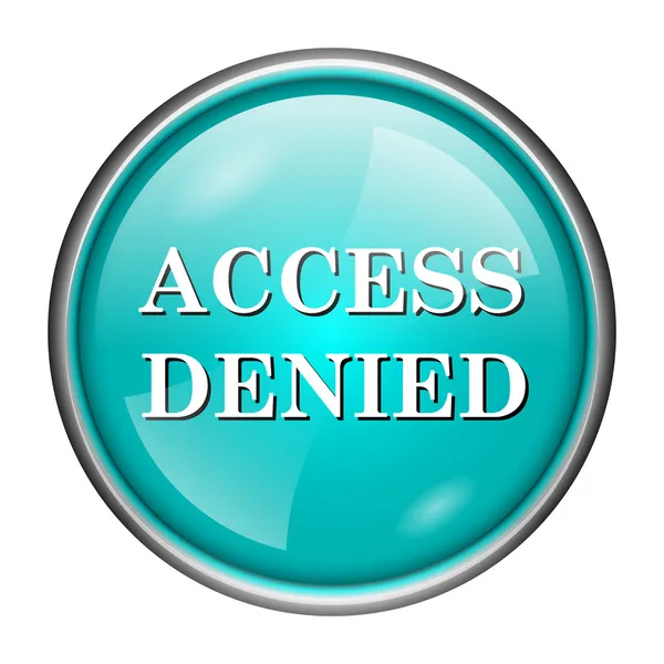 Access denied icon — Stock Photo, Image