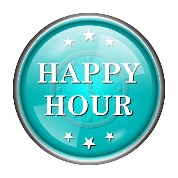 Happy hour icon — Stock Photo, Image