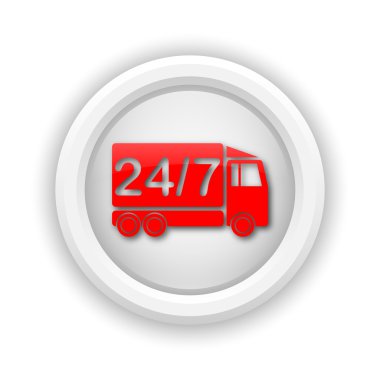 24 7 teslimat kamyonu simgesi