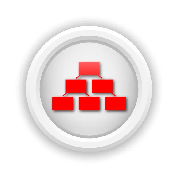 Organizační schéma ikona — Stock fotografie