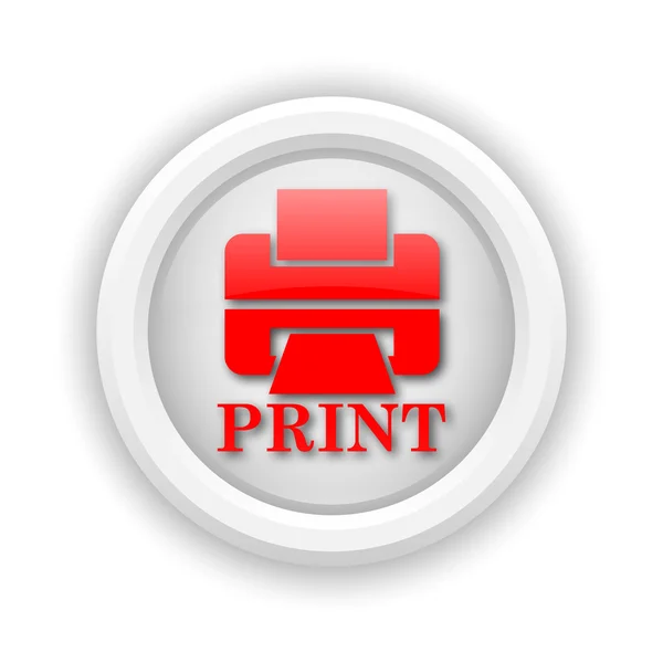 Printer met afdrukken pictogram van word — Stockfoto