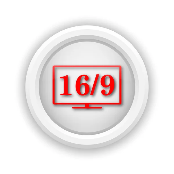 16 9 TV icon — Stock Photo, Image