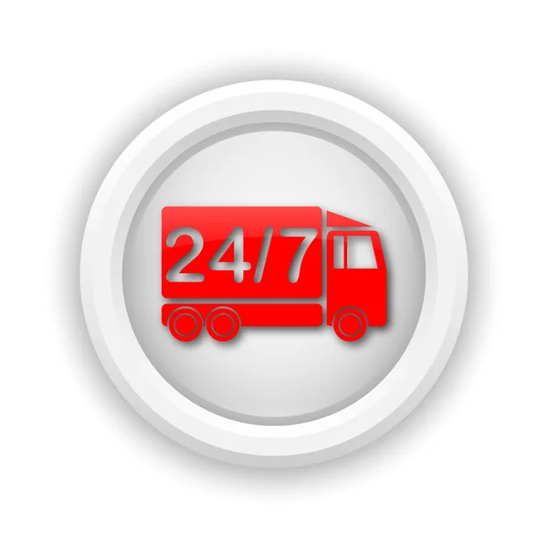 24 7 Lieferwagen-Symbol — Stockfoto