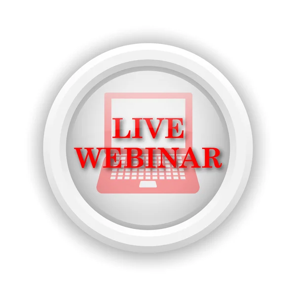 Live-Webinar-Symbol — Stockfoto