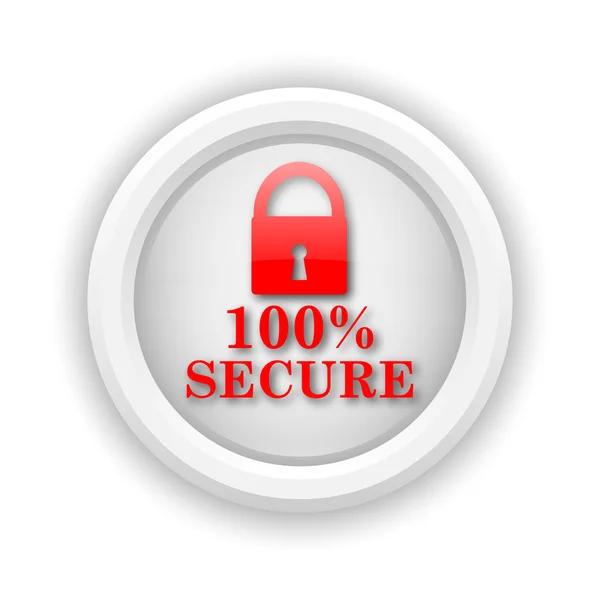 100 Prozent sichere Ikone — Stockfoto