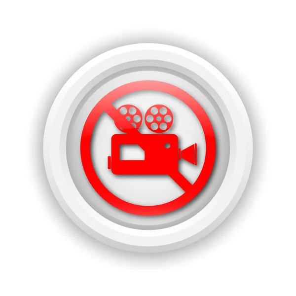 Forbidden video camera icon — Stock Photo, Image