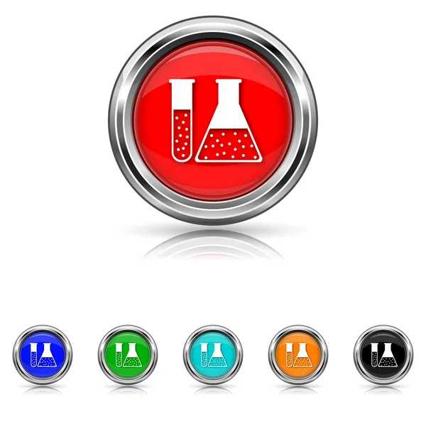 Ensemble de chimie icône - six couleurs ensemble — Image vectorielle