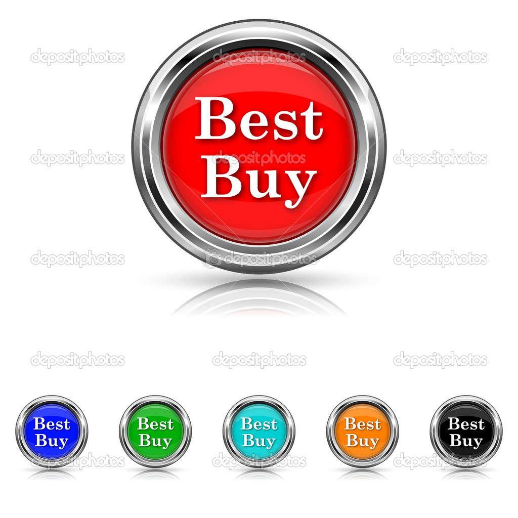 Best buy icon - six colours set
