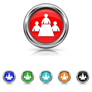 Toplantı Oda simgesi - altı renk kümesi