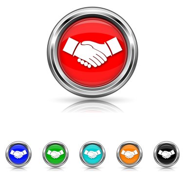 Agreement icon - six colours set