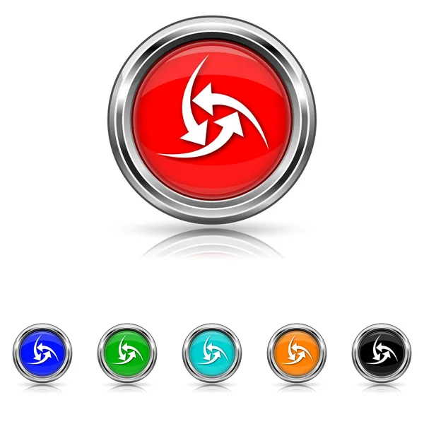 Change icon - six colours set — Stock Vector