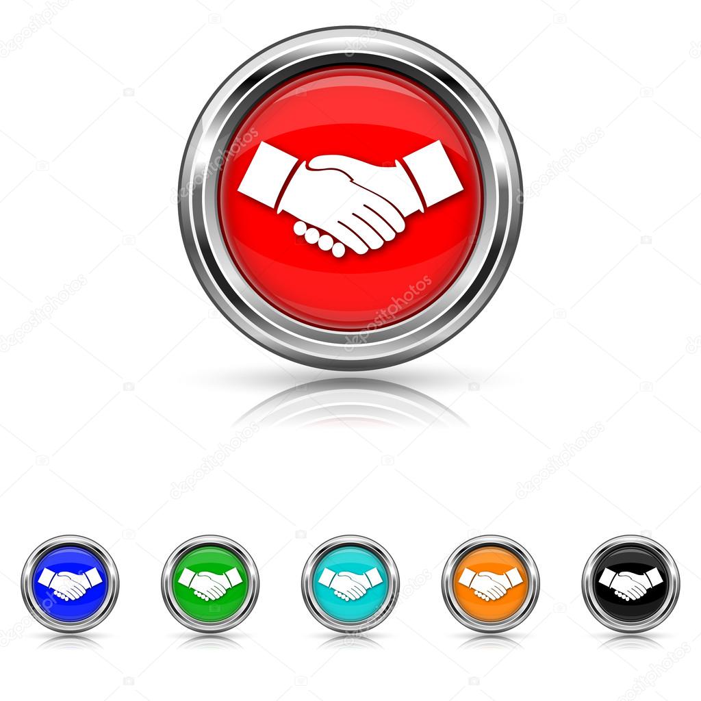 Agreement icon - six colours set